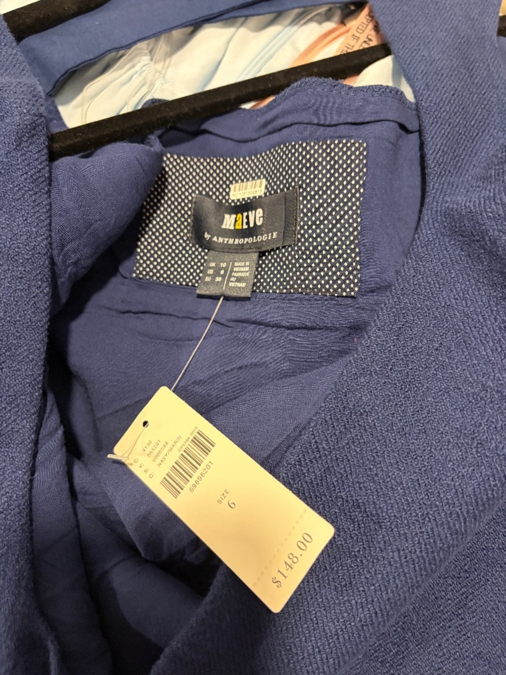 Anthropologie Blue Mini Dress